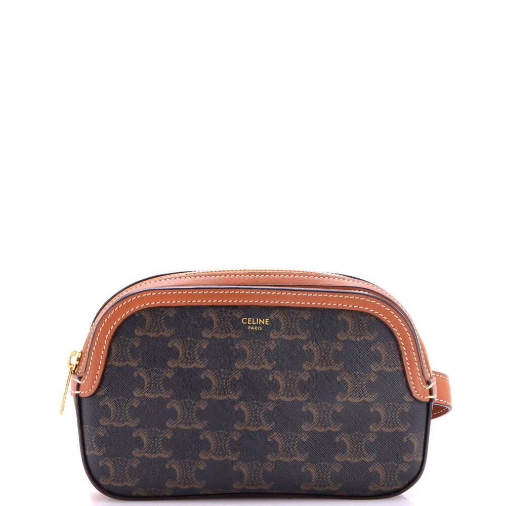 Celine Small Camera Bag Triomphe Coated Canvas